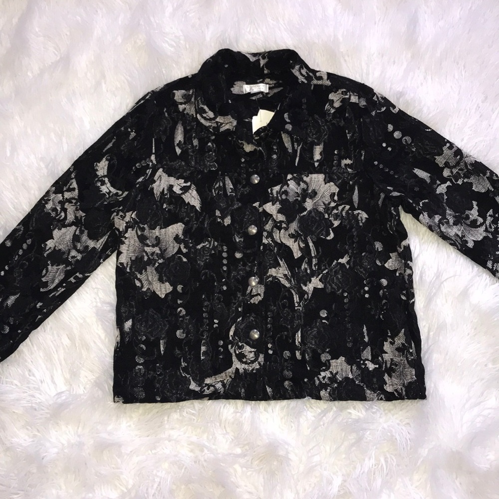 Christopher & Banks Lace Jacket NWT